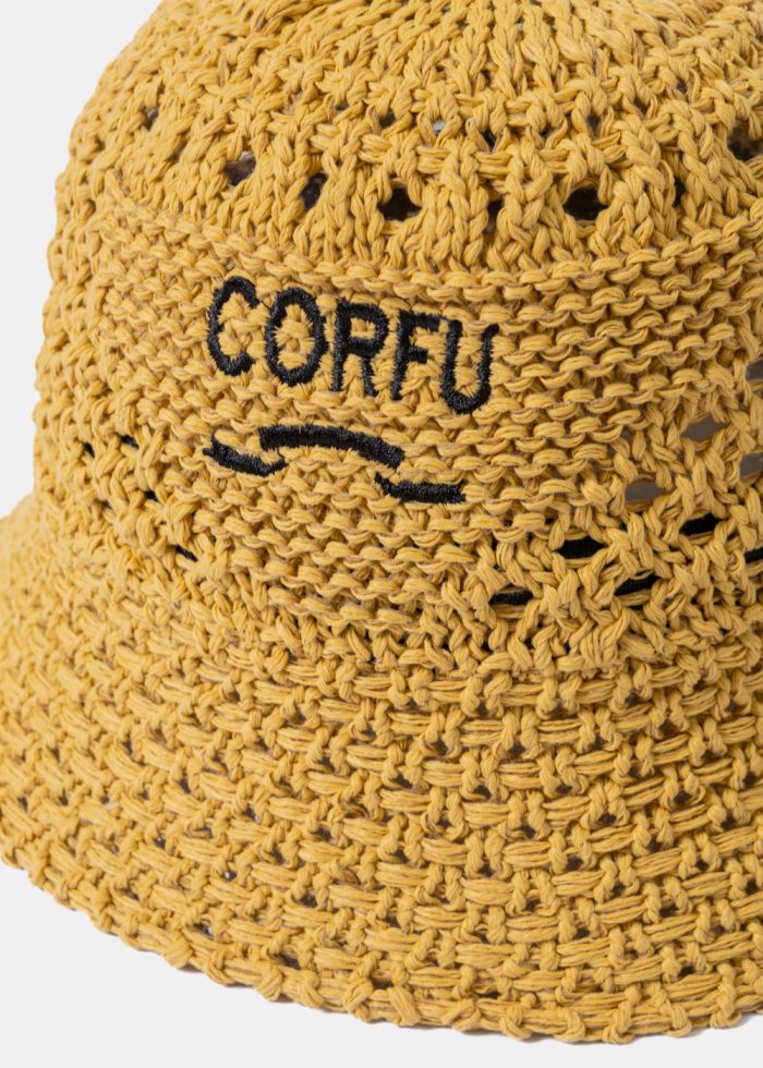 Brown "Corfu" Knitted Bucket Hat - Image 3