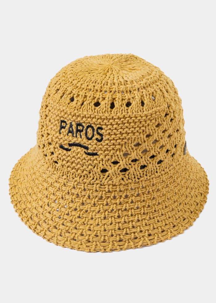 Brown "Paros" Knitted Bucket Hat - Image 2