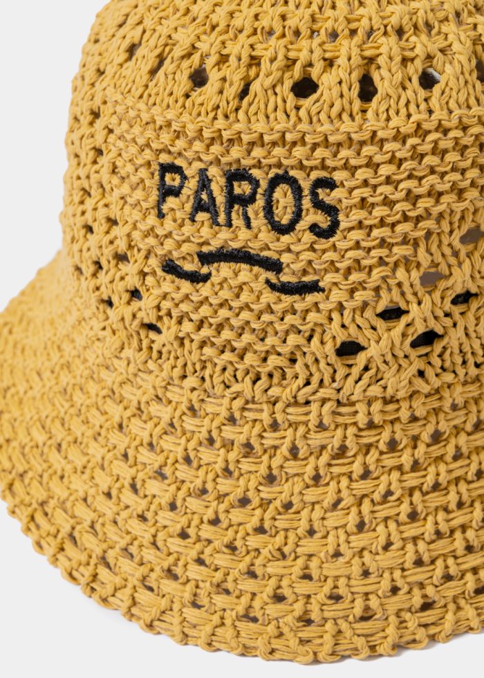 Brown "Paros" Knitted Bucket Hat - Image 3