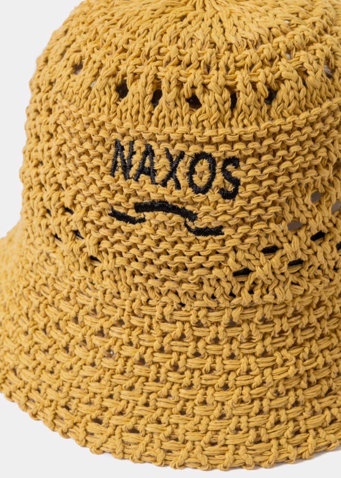 Brown "Naxos" Knitted Bucket Hat - Image 3