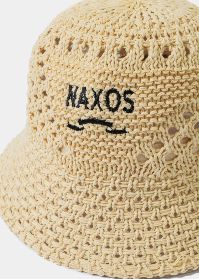 Beige "Naxos" Knitted Bucket Hat - Image 3