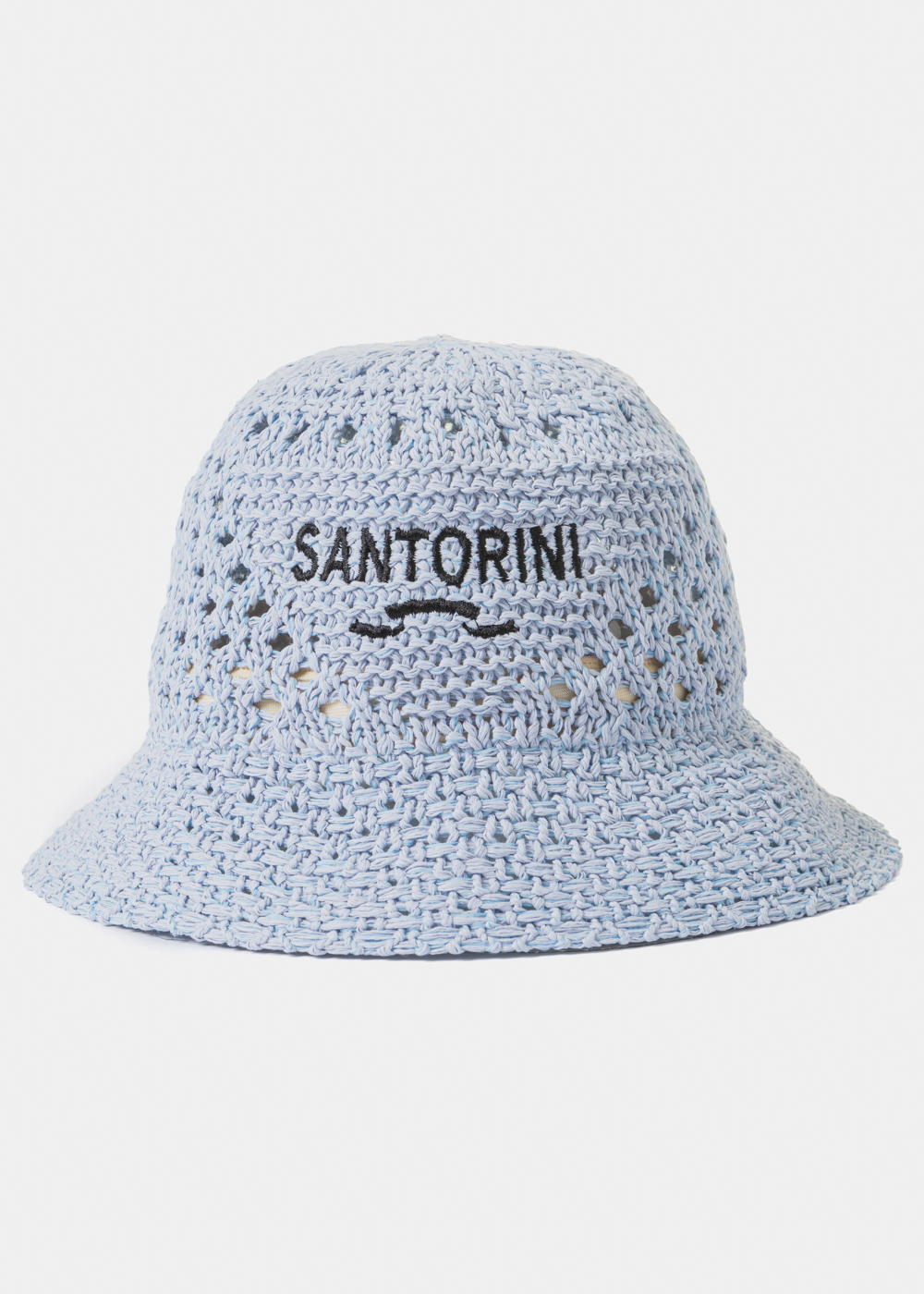 Light Blue "Santorini" Knitted Bucket Hat Light Blue "Santorini" Knitted Bucket Hat - Image 1