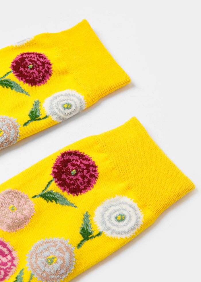 Unisex Socks w/ Flowers - Image 2