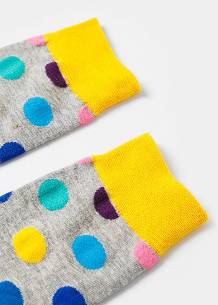Unisex Socks w/ Colorful Dots - Image 2