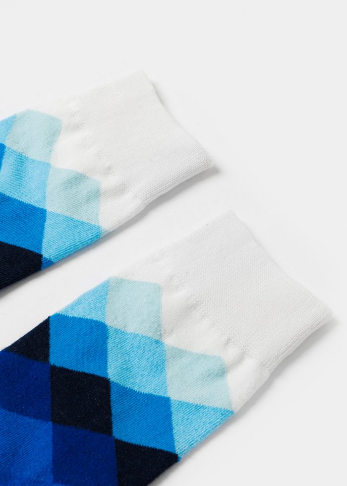 Unisex Socks w/ Blue Motif - Image 2