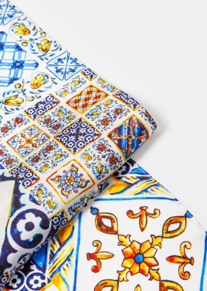 Brown Majolica Satin Scarf - Image 3