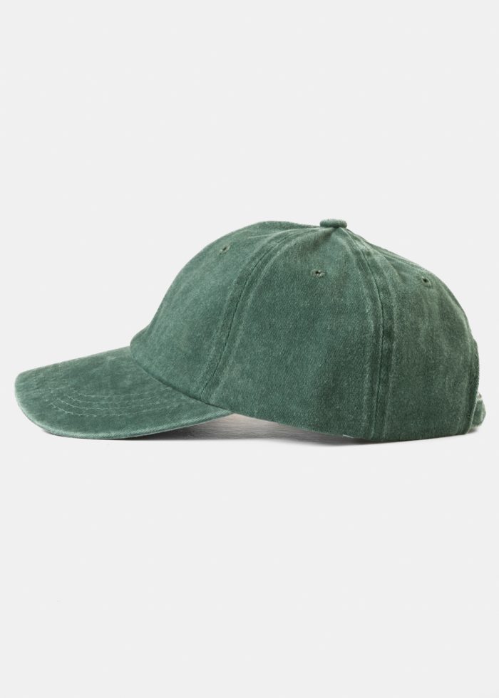 Washed Cotton Twill Cap -  Green - Image 3