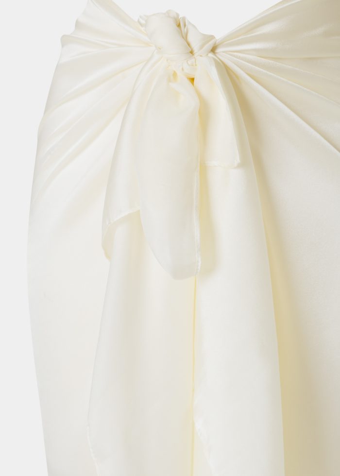 Ecru See - Through Pareo - Image 2