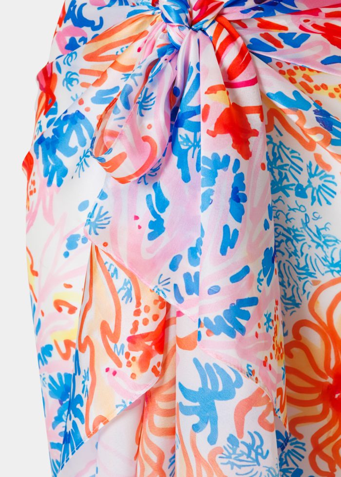 Colorful Pareo w/ Flowers Pattern - Image 2