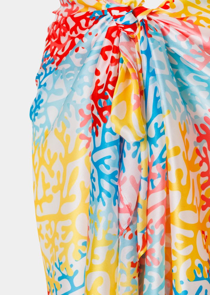 Colorful Pareo w/ Corals Pattern - Image 2