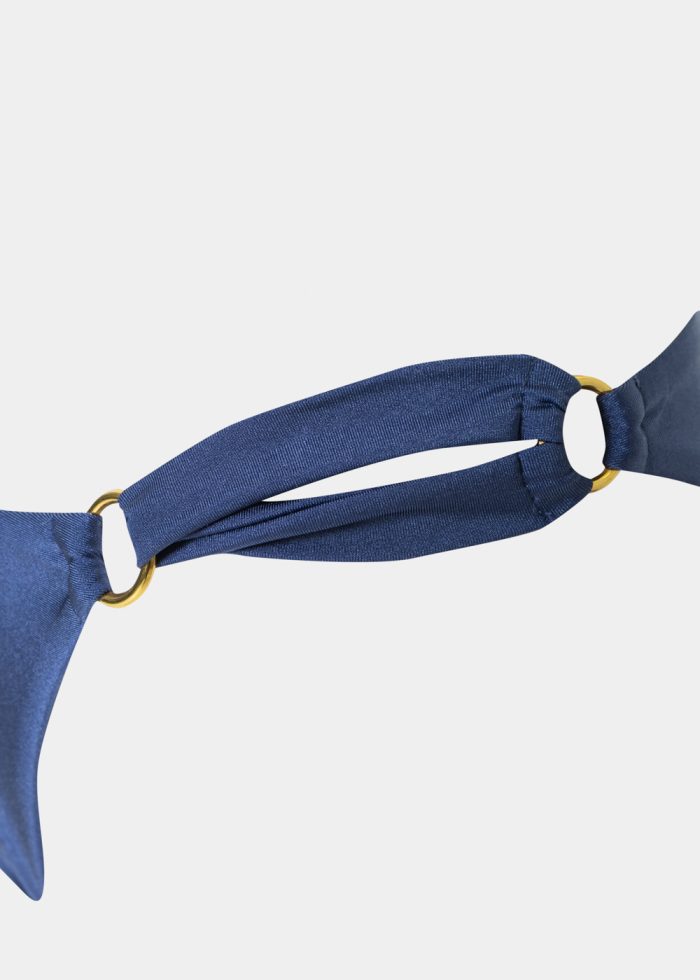 Capri Bikini Bottom - Navy Blue Dacron - Image 5