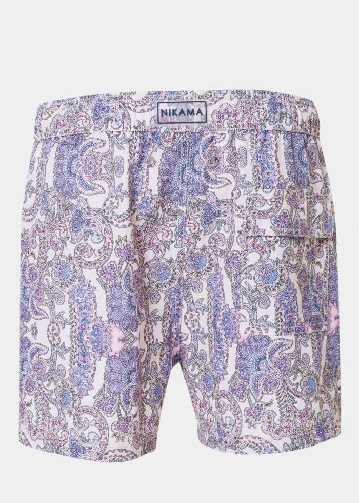 Pink Paisley Classic Men Swimwear - Image 2