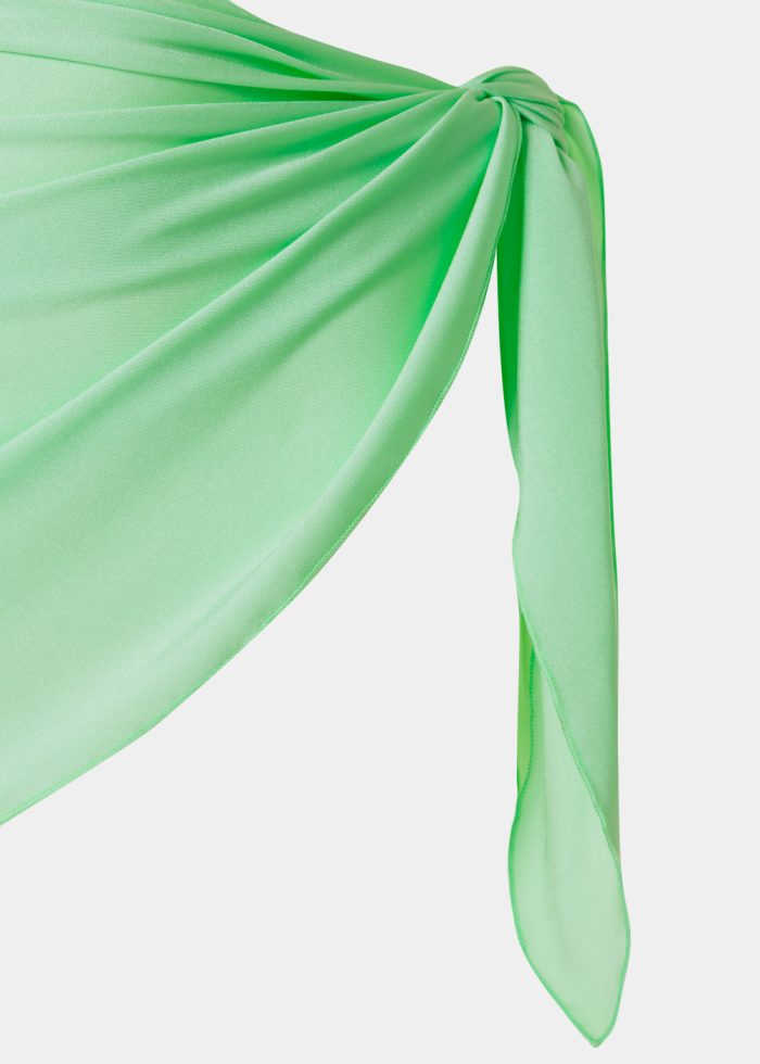 Green Dacron Mini Pareo - Image 2