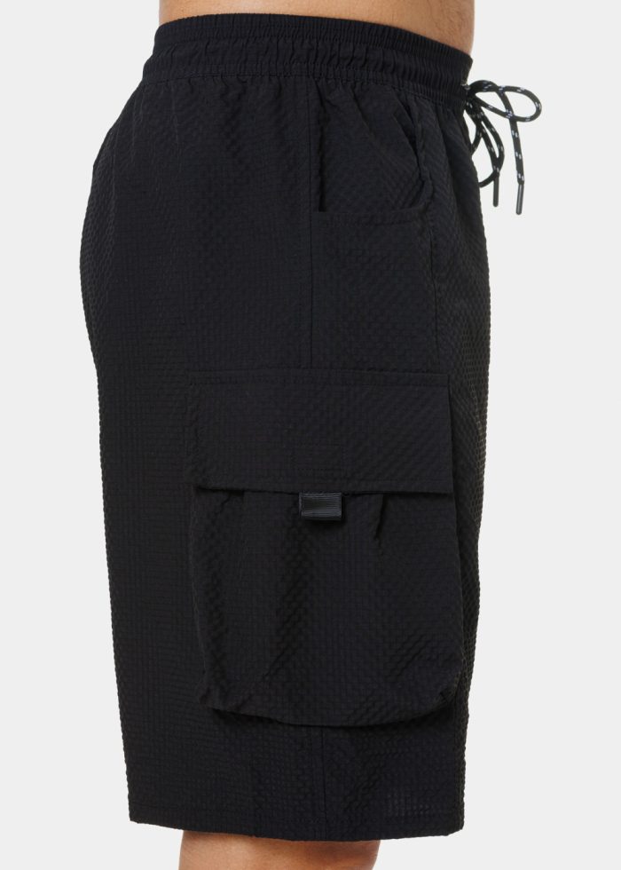 Black Coolwear Cargo Shorts - Image 3
