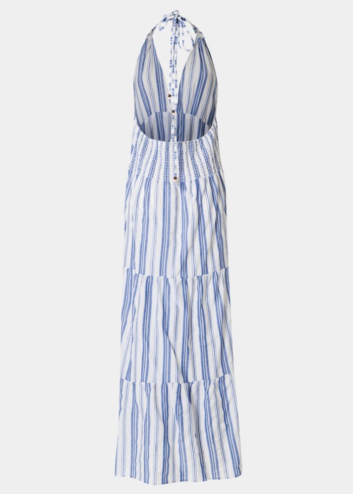 Striped Backless Maxi Dress - Image 2