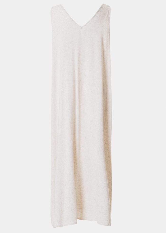 A-Line Beige Jute Dress - Image 2