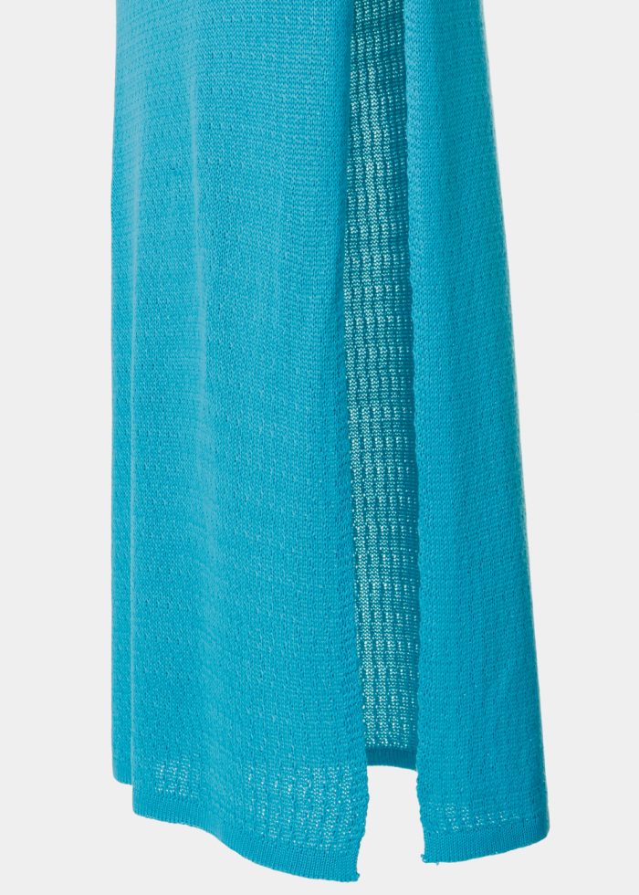 Blue Knitted Top & Skirt Set - Image 2