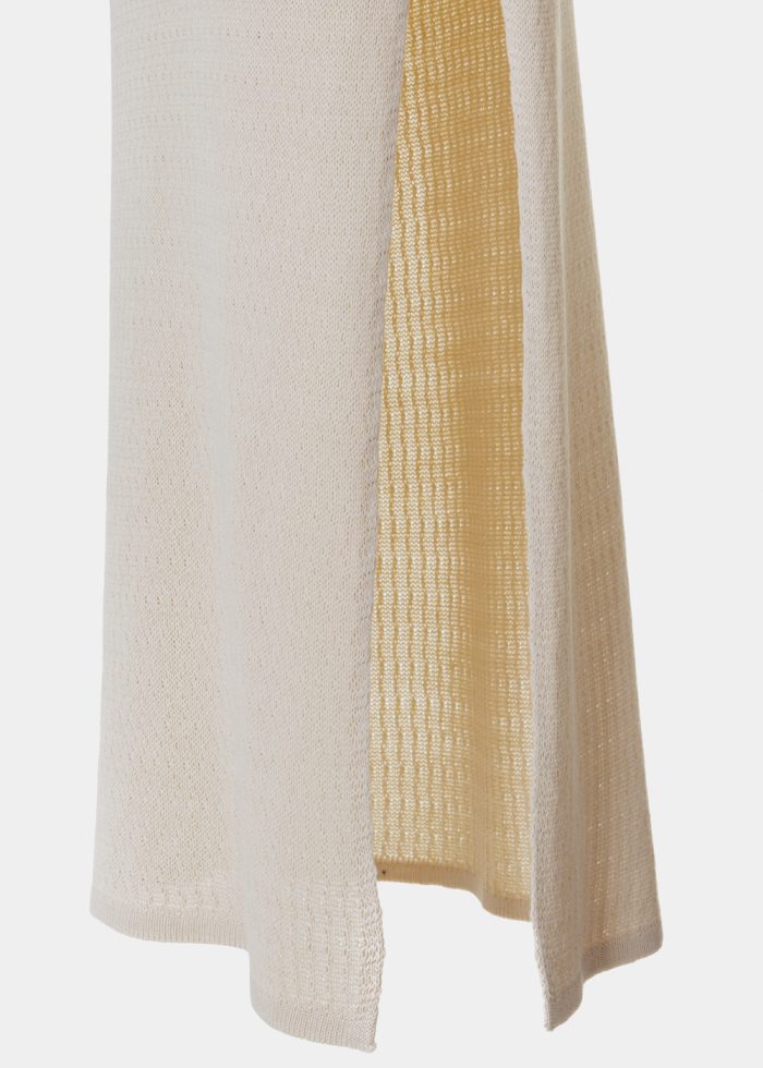 Beige Knitted Top & Skirt Set - Image 4