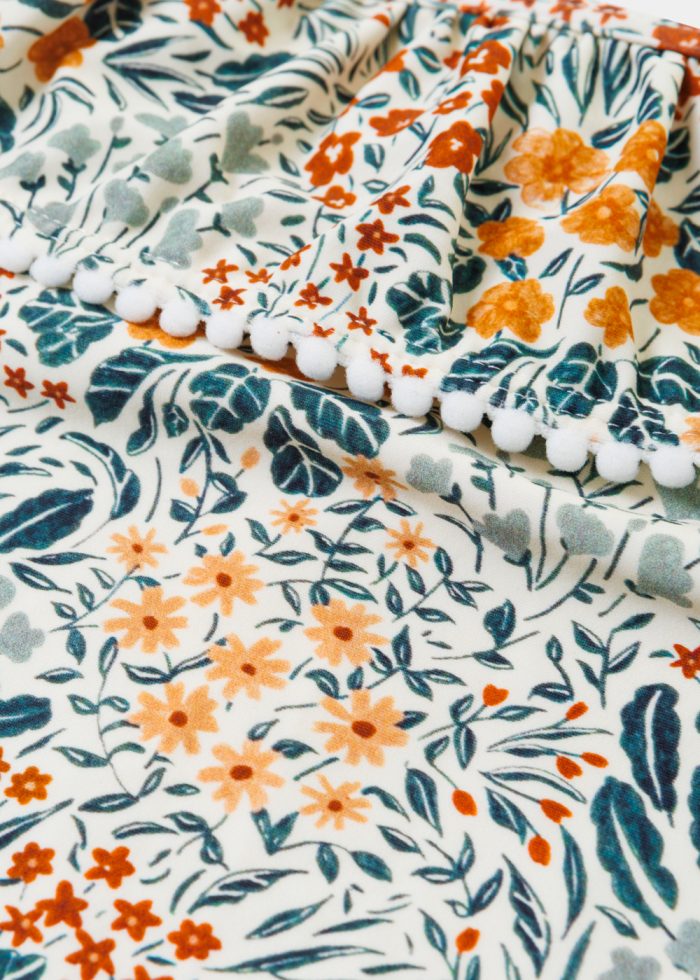 Girls One Piece Swimwear w/ Flower Print - Image 2