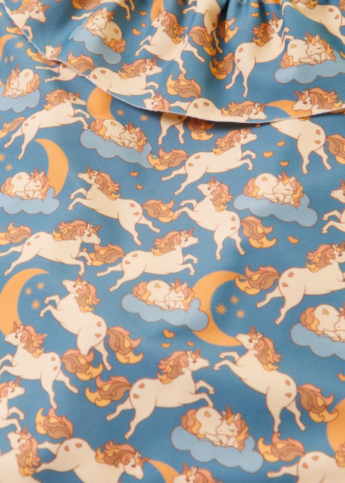 Girls One-Piece Swimsuit w/ Unicorns Print - Image 2