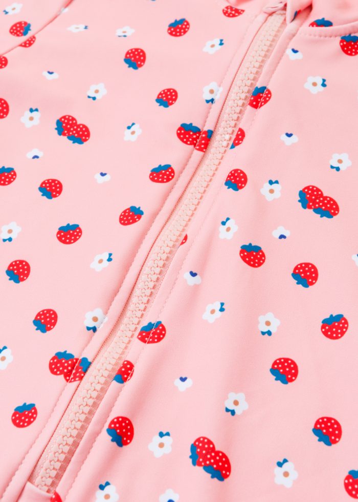 Girls One-Piece Swimsuit w/ Strawberries Print - Image 3