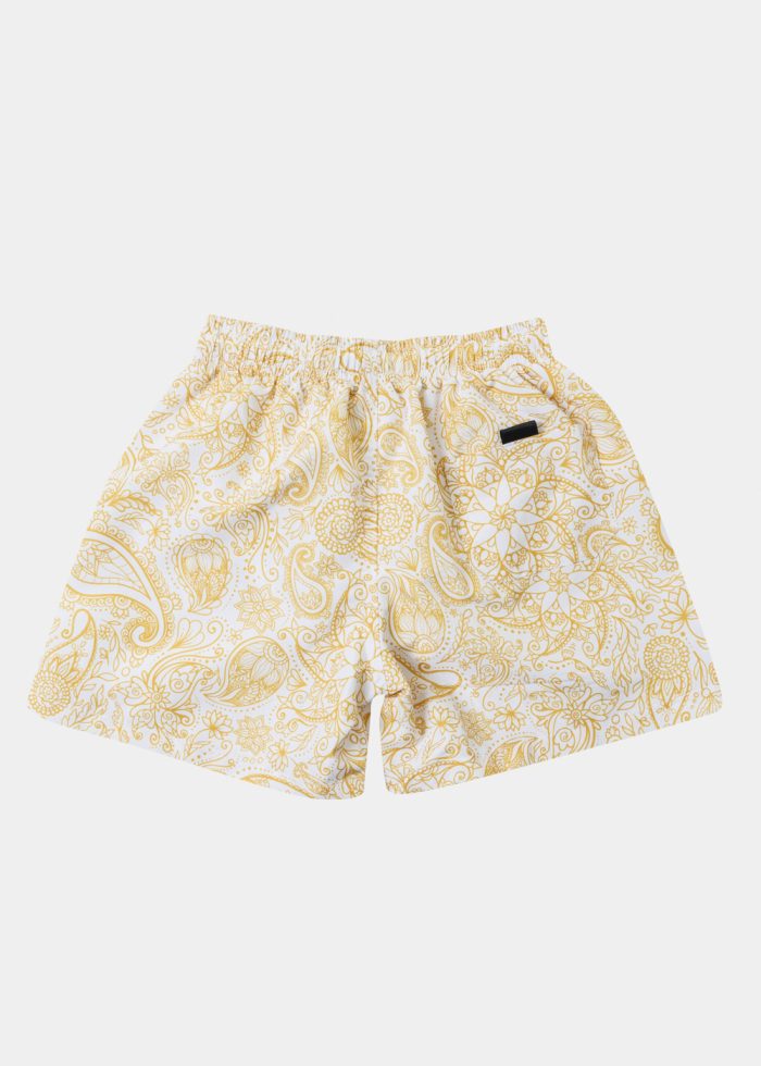 Yellow Boys Swimwear w/ Paisley Pattern - Image 2