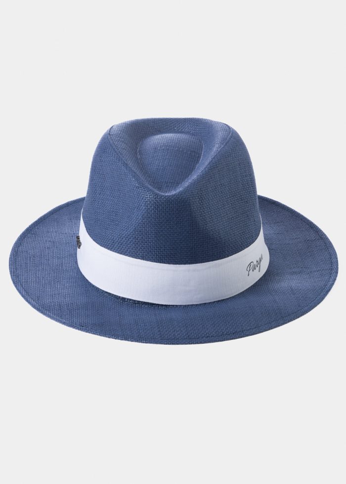Navy Blue "Parga" Panama Style Hat - Image 2