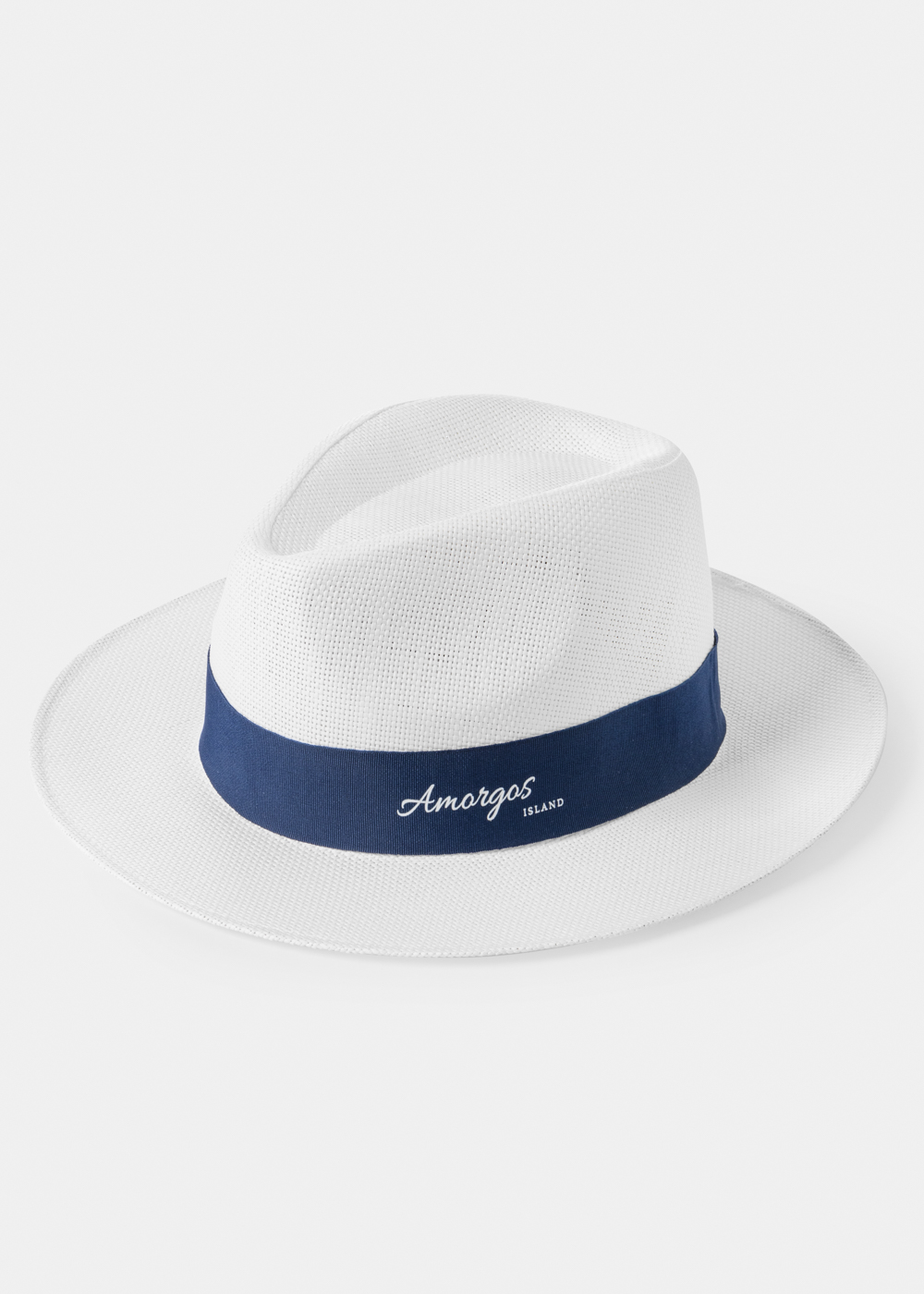 White "Amorgos" Panama Style Hat White "Amorgos" Panama Style Hat - Image 1