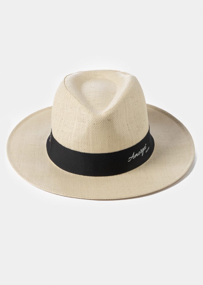 Beige "Amorgos" Panama Style Hat - Image 2