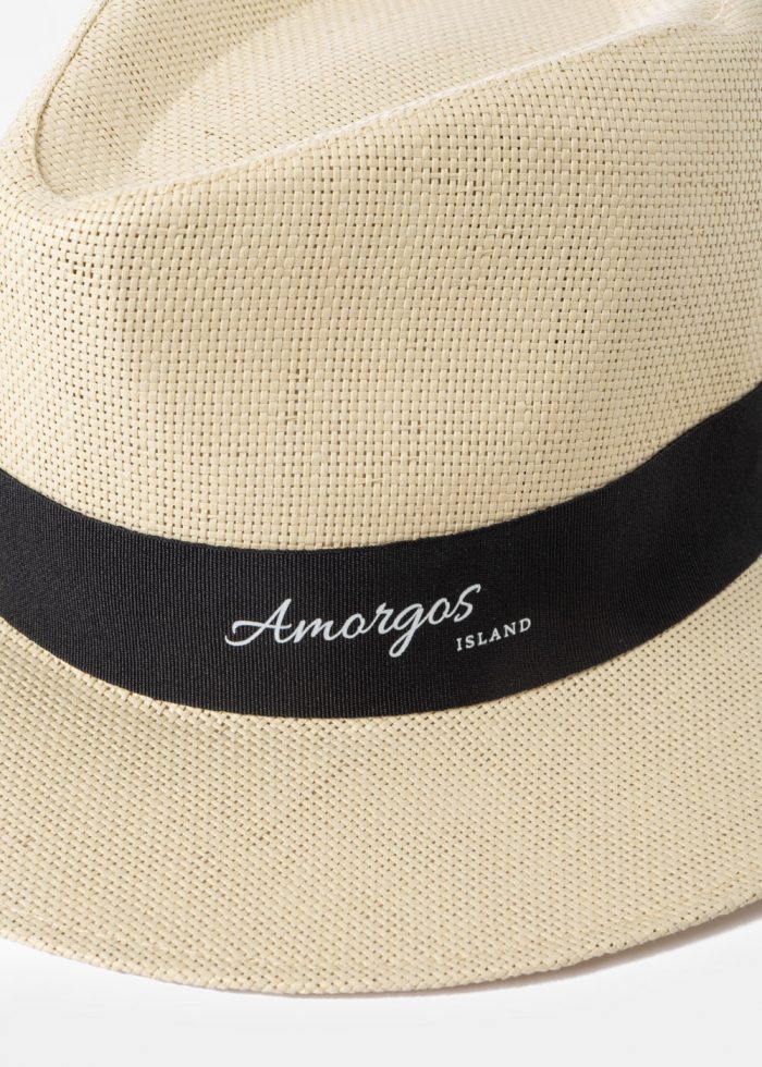 Beige "Amorgos" Panama Style Hat - Image 3
