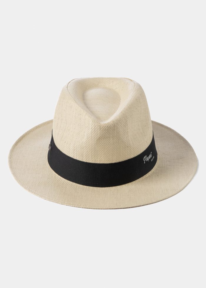 Beige "Paxos" Panama Style Hat - Image 2