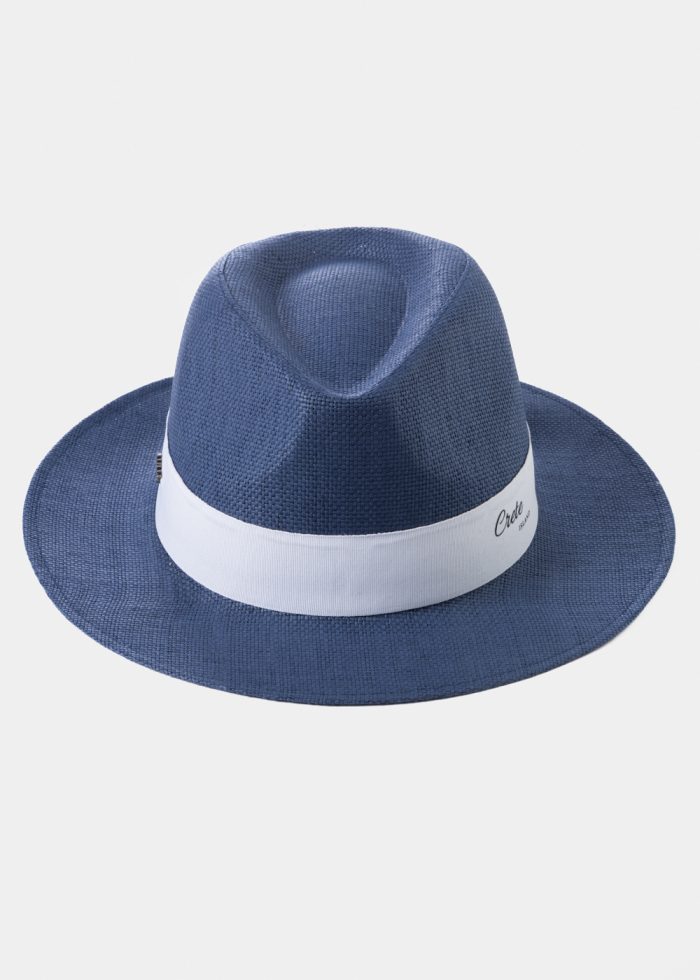 Navy Blue "Crete" Panama Style Hat - Image 2