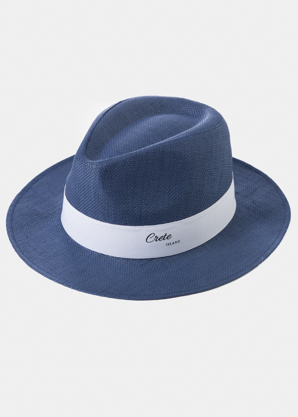 Navy Blue "Crete" Panama Style Hat Navy Blue "Crete" Panama Style Hat - Image 1