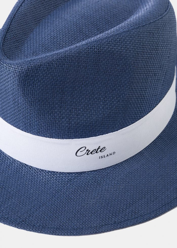 Navy Blue "Crete" Panama Style Hat - Image 3