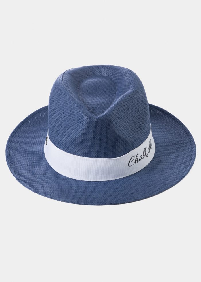 Navy Blue "Chalkidiki" Panama Style Hat - Image 2
