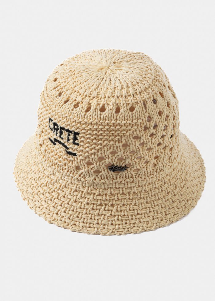 Beige "Crete" Knitted Bucket Hat - Image 2
