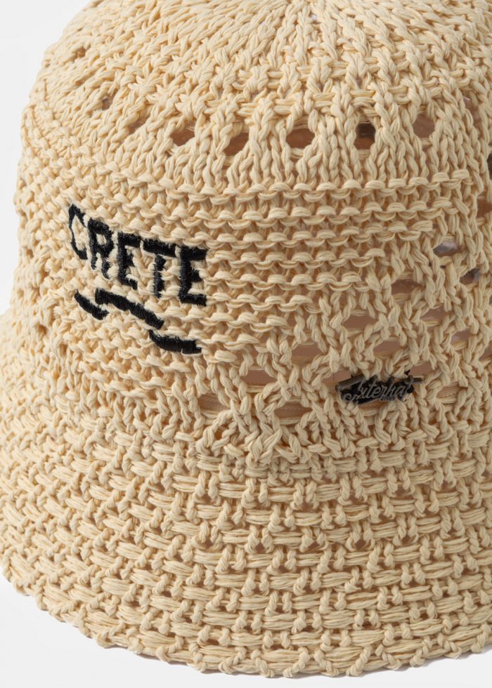 Beige "Crete" Knitted Bucket Hat - Image 3