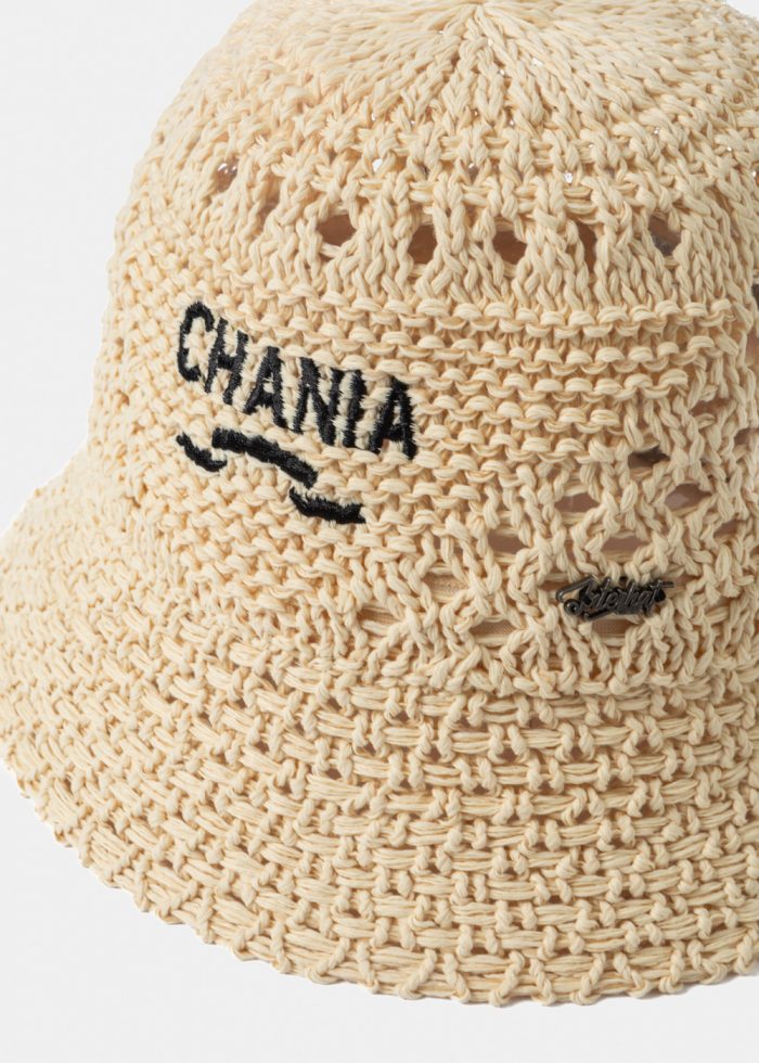 Beige "Chania" Knitted Bucket Hat - Image 3