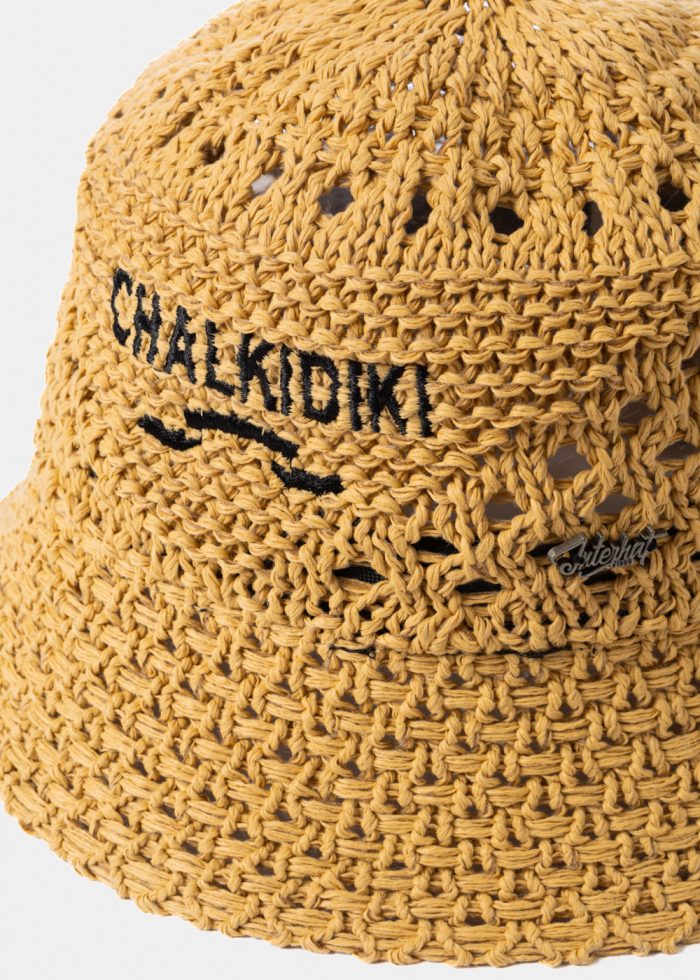 Brown "Chalkidiki" Knitted Bucket Hat - Image 3