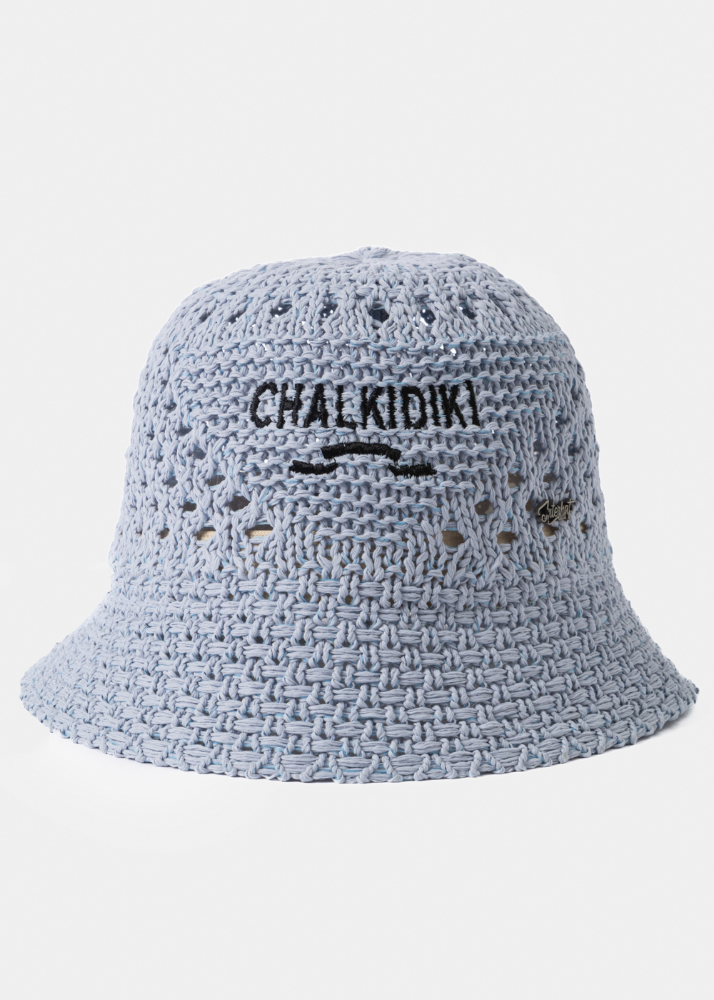 Light Blue "Chalkidiki" Knitted Bucket Hat Light Blue "Chalkidiki" Knitted Bucket Hat - Image 1