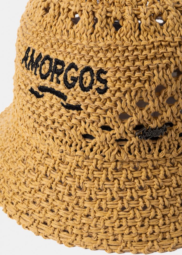 Brown "Amorgos" Knitted Bucket Hat - Image 3