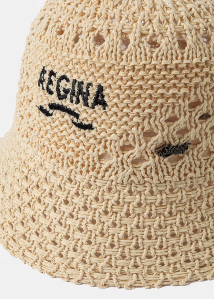 Beige "Aegina" Knitted Bucket Hat - Image 3