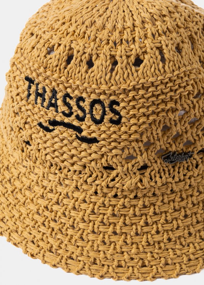 Brown "Thassos" Knitted Bucket Hat - Image 3