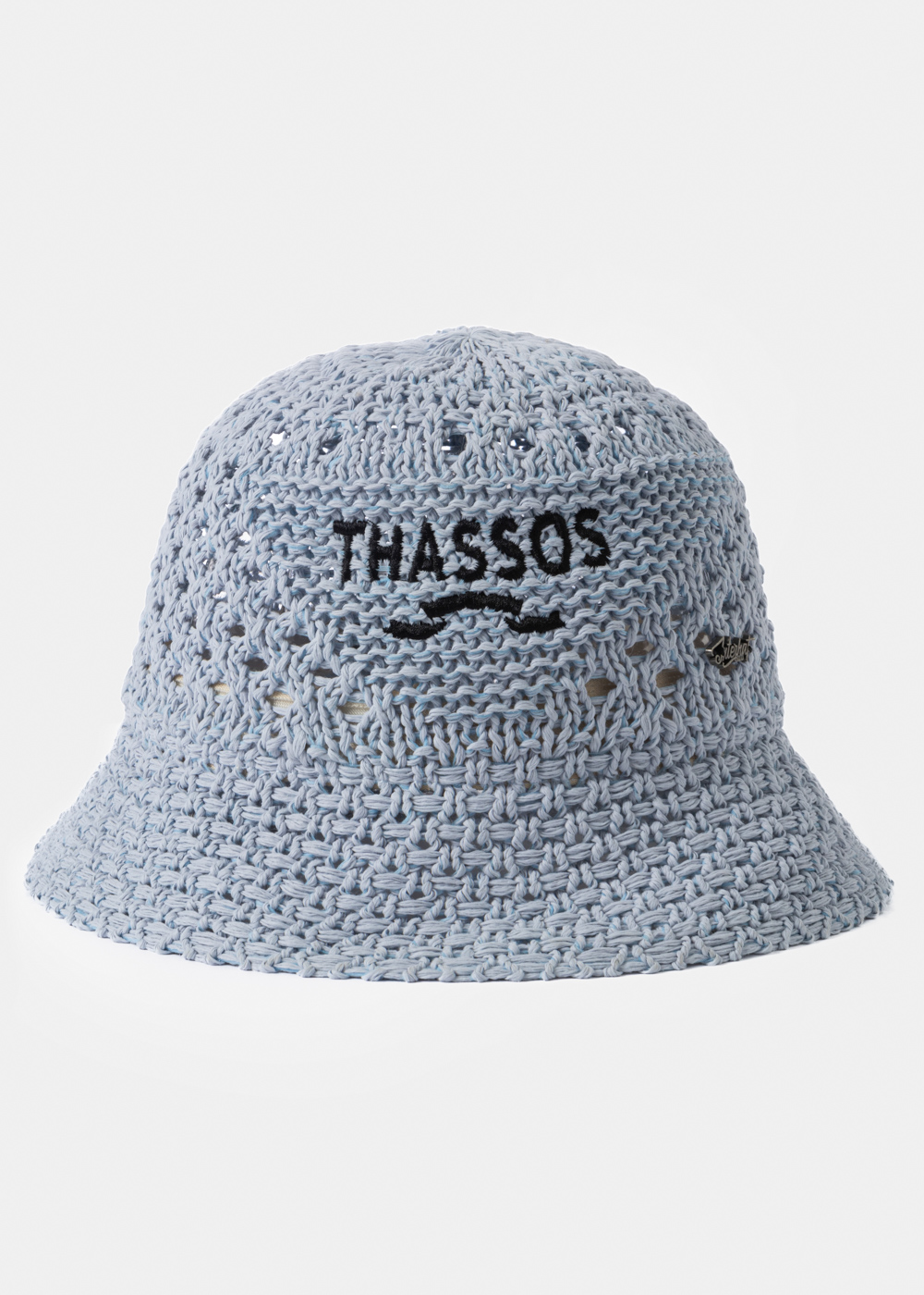 Light Blue "Thassos" Knitted Bucket Hat Light Blue "Thassos" Knitted Bucket Hat - Image 1