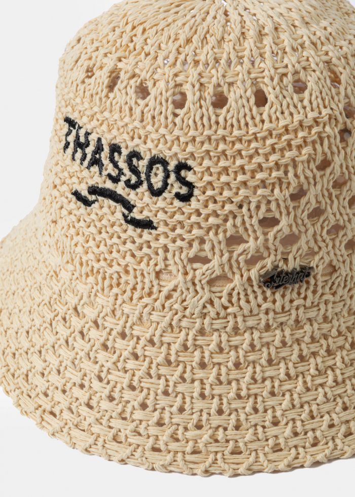 Beige "Thassos" Knitted Bucket Hat - Image 3