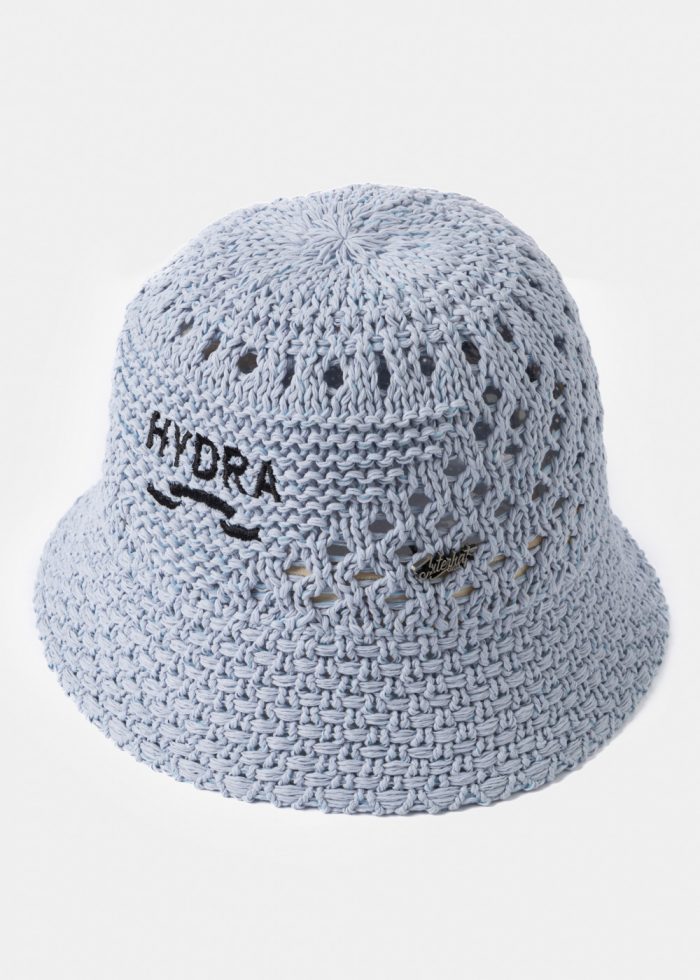 Light Blue "Hydra" Knitted Bucket Hat - Image 2