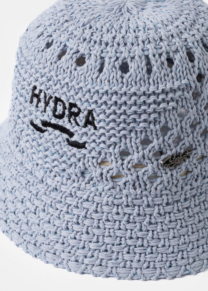 Light Blue "Hydra" Knitted Bucket Hat - Image 3
