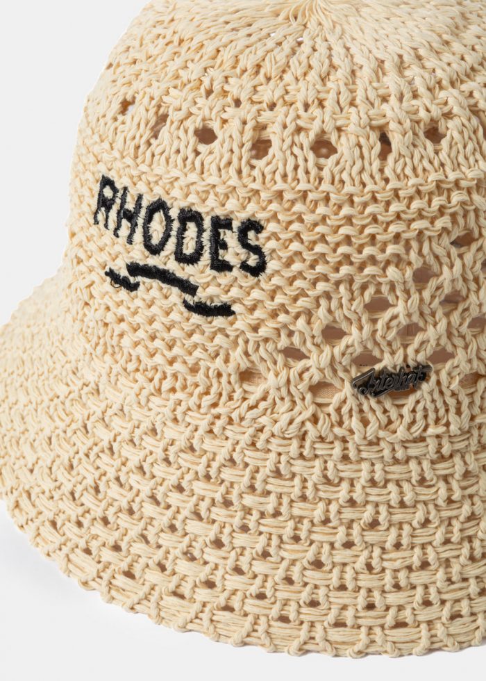 Beige "Rhodes" Knitted Bucket Hat - Image 3