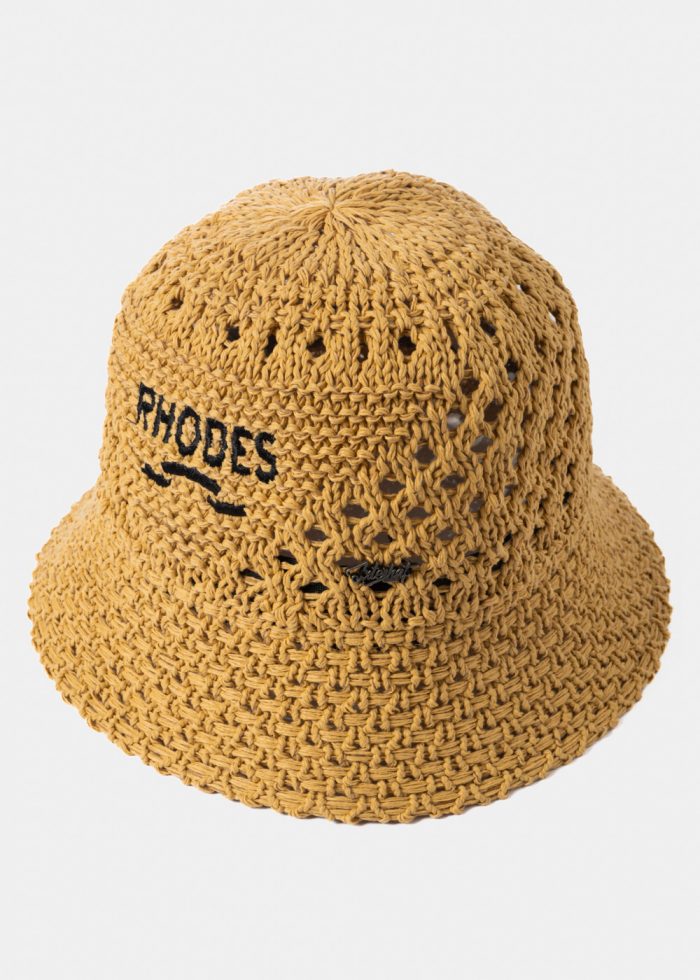 Brown "Rhodes" Knitted Bucket Hat - Image 2