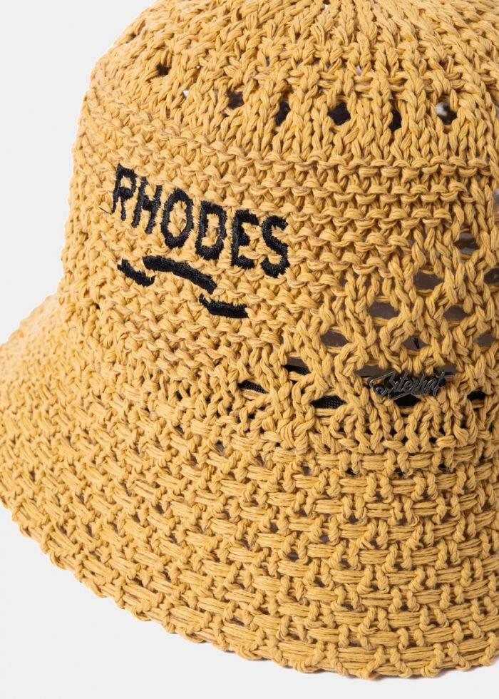 Brown "Rhodes" Knitted Bucket Hat - Image 3